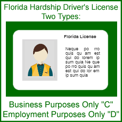Types of Hardship Restrictions On Florida Drivers License